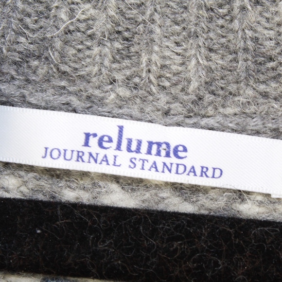 Relume Journal Standard Gray 100% Wool Knitted Pullover Sweater Size S - Picture 6 of 8